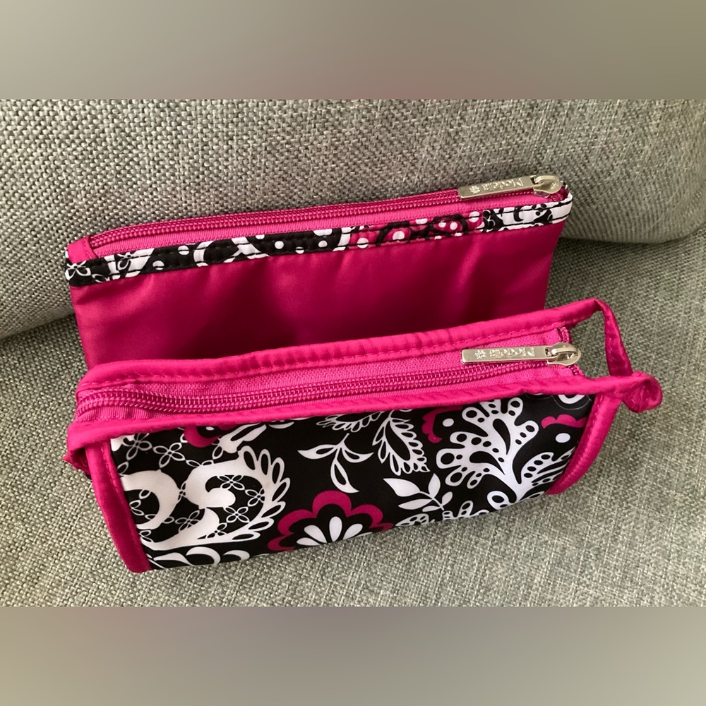 Two Pink & Black Modella Makeup Bags